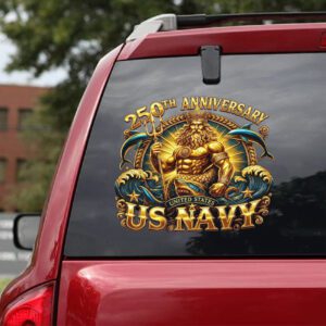 US Navy 250th Anniversary 2025 Car Sticker CTK1100