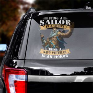 Alternative view of US Navy 3D Car Sticker CTK1081