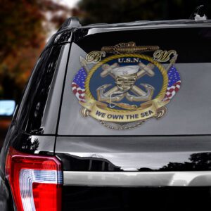 Alternative view of US Navy Car Sticker CTK1068