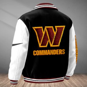 Alternative view of Washington Commanders Classic Varsity Bomber Jacket CBB3655