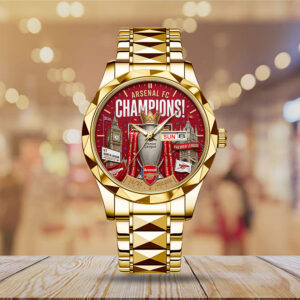 Alternative view of Arsenal FC Premier League Champions 25/26 Alloy Luxury Quartz Watch CHAMP20269
