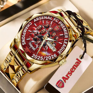 Arsenal FC Premier League Champions 25/26 Alloy Luxury Quartz Watch CHAMP20271