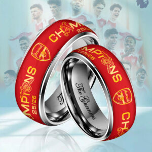 Arsenal FC Premier League Champions 25/26 Custom Alloy Ring CHAMP20273