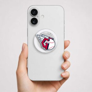 Alternative view of Cleveland Guardians Logo Phone Grip Magsafe Phone Grip Magnetic Phone Holder Phone Kindle Popgrip