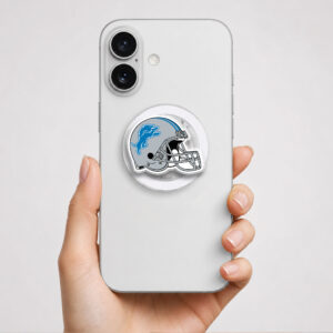 Alternative view of Detroit Lions Helmet Phone Grip Magsafe Phone Grip Magnetic Phone Holder Phone Kindle Popgrip