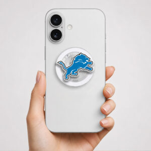 Alternative view of Detroit Lions Logo Phone Grip Magsafe Phone Grip Magnetic Phone Holder Phone Kindle Popgrip