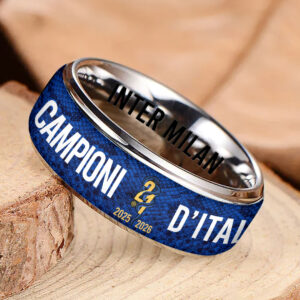Alternative view of Inter Milan Campioni D'Italia 25/26 Custom Alloy Ring CHMP1024