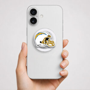 Alternative view of Los Angeles Chargers Helmet Phone Grip Magsafe Phone Grip Magnetic Phone Holder Phone Kindle Popgrip