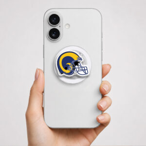 Alternative view of Los Angeles Rams Helmet Phone Grip Magsafe Phone Grip Magnetic Phone Holder Phone Kindle Popgrip