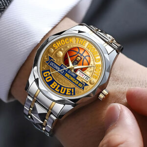 Alternative view of Michigan Wolverines 2026 Men's Basketball National Champions Alloy Luxury Quartz Watch CHMP1035