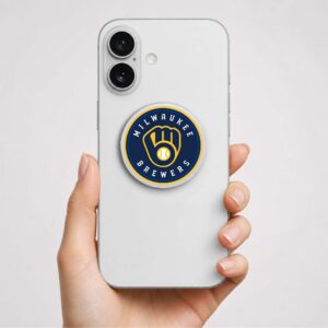 Alternative view of Milwaukee Brewers Logo Phone Grip Magsafe Phone Grip Magnetic Phone Holder Phone Kindle Popgrip