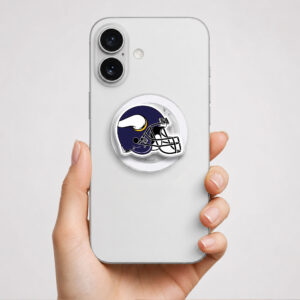 Alternative view of Minnesota Vikings Helmet Phone Grip Magsafe Phone Grip Magnetic Phone Holder Phone Kindle Popgrip