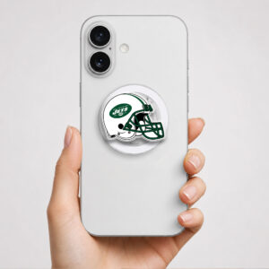 Alternative view of New York Jets Helmet Phone Grip Magsafe Phone Grip Magnetic Phone Holder Phone Kindle Popgrip