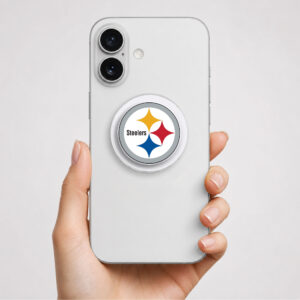 Alternative view of Pittsburgh Steelers Logo Phone Grip Magsafe Phone Grip Magnetic Phone Holder Phone Kindle Popgrip