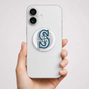 Alternative view of Seattle Mariners Logo Phone Grip Magsafe Phone Grip Magnetic Phone Holder Phone Kindle Popgrip
