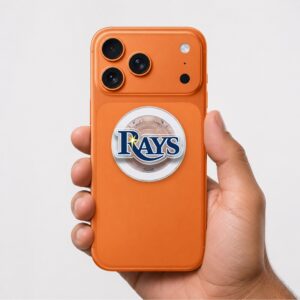 Alternative view of Tampa Bay Rays Logo Phone Grip Magsafe Phone Grip Magnetic Phone Holder Phone Kindle Popgrip