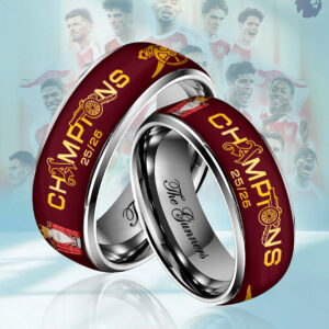 Arsenal FC Premier League Champions 25/26 Custom Alloy Ring CHAMP202631