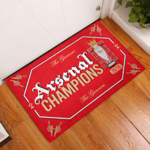 Alternative view of Arsenal FC Premier League Champions 25/26 Custom Doormat CHAMP202656