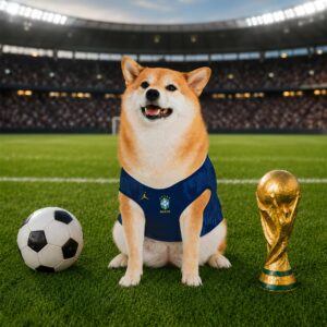 Alternative view of Brazil Away Pet Basketball Style Jersey World Cup Jersey For Pet 2026