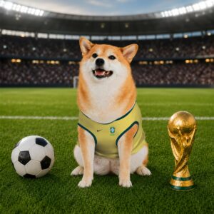 Alternative view of Brazil Home Pet Basketball Style Jersey World Cup Jersey For Pet 2026