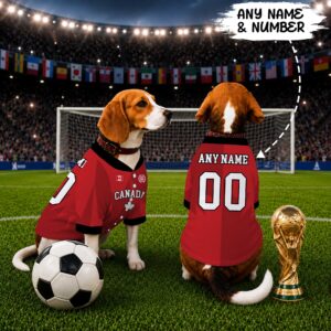 Canada Home Pet Baseball Jersey World Cup 2026 Jersey For Pet