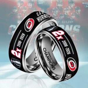 Carolina Hurricanes 2026 Stanley Cup Champions Custom Alloy Ring  CHAMP202630