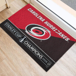 Alternative view of Carolina Hurricanes Stanley Cup Champions 2026 Doormat  CHAMP202640