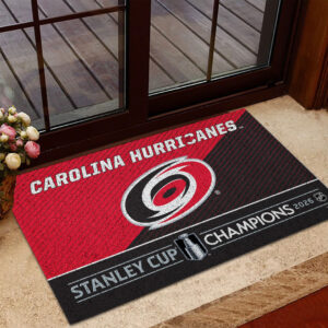 Carolina Hurricanes Stanley Cup Champions 2026 Doormat  CHAMP202640