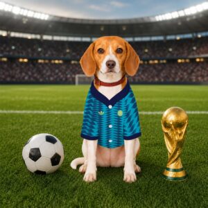 Alternative view of Colombia Away Pet Baseball Jersey World Cup 2026 Jersey For Pet