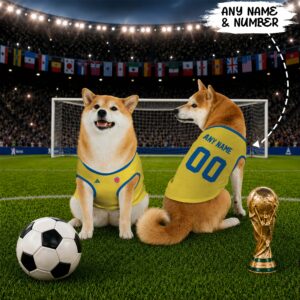 Colombia Home Pet Basketball Style Jersey World Cup Jersey For Pet 2026