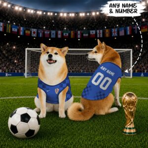 Croatia Away Pet Basketball Style Jersey World Cup Jersey For Pet 2026