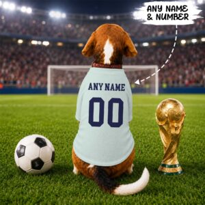Alternative view of France Away Pet Baseball Jersey World Cup 2026 Jersey For Pet