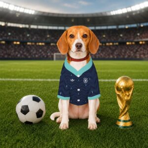 Alternative view of Germany Away Pet Baseball Jersey World Cup 2026 Jersey For Pet