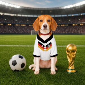 Alternative view of Germany Home Pet Baseball Jersey World Cup 2026 Jersey For Pet