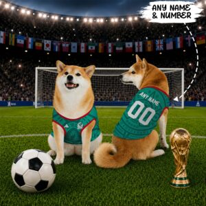 Mexico Home Pet Basketball Style Jersey World Cup Jersey For Pet 2026