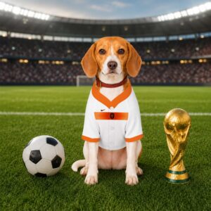 Alternative view of Netherlands Away Pet Baseball Jersey World Cup 2026 Jersey For Pet