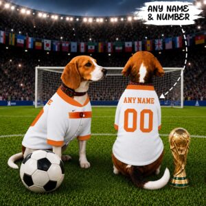 Netherlands Away Pet Baseball Jersey World Cup 2026 Jersey For Pet