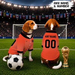 Netherlands Home Pet Baseball Jersey World Cup 2026 Jersey For Pet