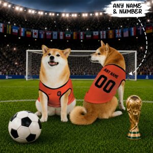 Netherlands Home Pet Basketball Style Jersey World Cup Jersey For Pet 2026
