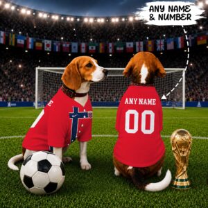 Norway Home Pet Baseball Jersey World Cup 2026 Jersey For Pet