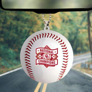 Alternative view of Oklahoma Sooners 2026 NCAA Baseball Men's College World Series Champions Custom shape 2-sided Acrylic Car Ornament