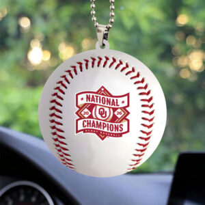 Oklahoma Sooners 2026 NCAA Baseball Men's College World Series Champions Custom shape 2-sided Acrylic Car Ornament