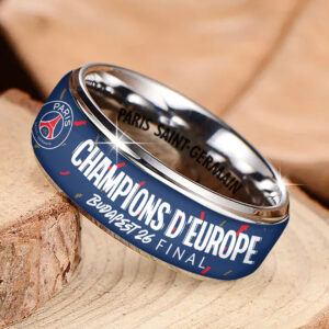 Alternative view of Paris Saint-Germain Champions of Europe 25/26 Custom Alloy Ring CHAMP202624