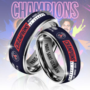 Paris Saint-Germain Champions of Europe 25/26 Custom Alloy Ring CHAMP202626
