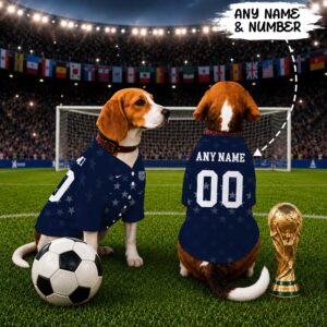 USA Away Pet Baseball Jersey World Cup 2026 Jersey For Pet