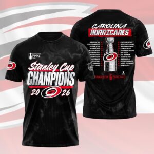 Carolina Hurricanes 2026 Stanley Cup Champions Unisex T-Shirt KTS1155