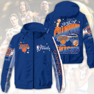 New York Knicks 2026 NBA Finals Champions 3D Windbreaker Jacket KTS1012