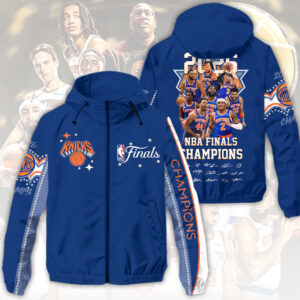 New York Knicks 2026 NBA Finals Champions 3D Windbreaker Jacket KTS1039