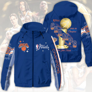 New York Knicks 2026 NBA Finals Champions 3D Windbreaker Jacket KTS1042