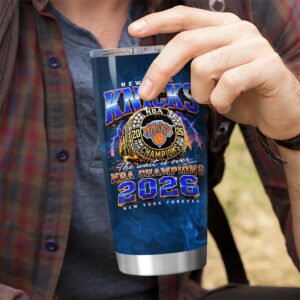 Alternative view of New York Knicks 2026 NBA Finals Champions Tumbler Cup KTS1005